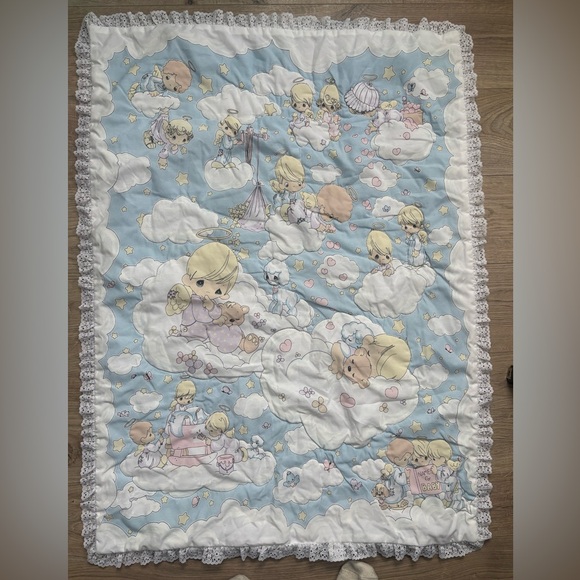 Precious Moments Other - Adorable Cloud-Themed Baby Quilt